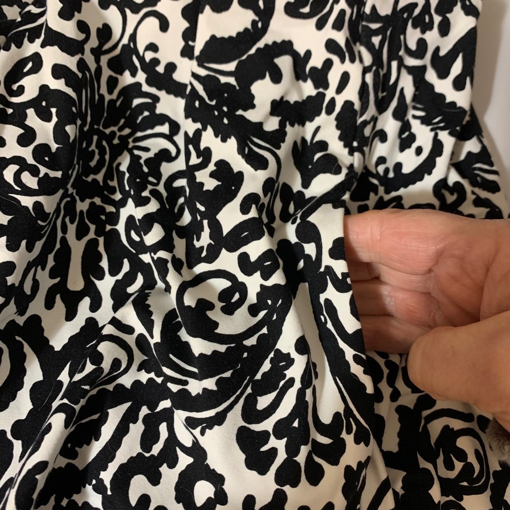 Adrienne Vittadini Damask Skirt Womens Large Cottagecore Twee Garden Party - Picture 7 of 7